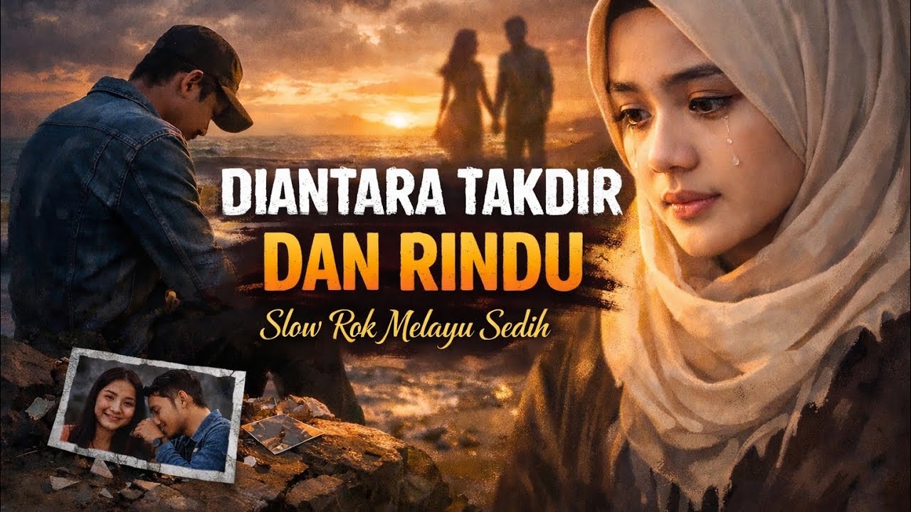 ANTARA TAKDIR DAN RINDU – Slow Rock Melayu Paling Sedih 2026 | Lagu Galau Menyentuh Hati