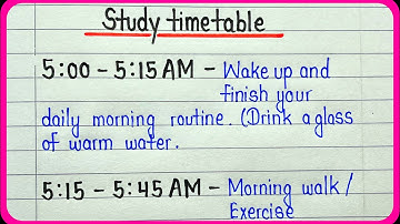 Best timetable for class 12th || Study routine for class 12th || Topper student time table