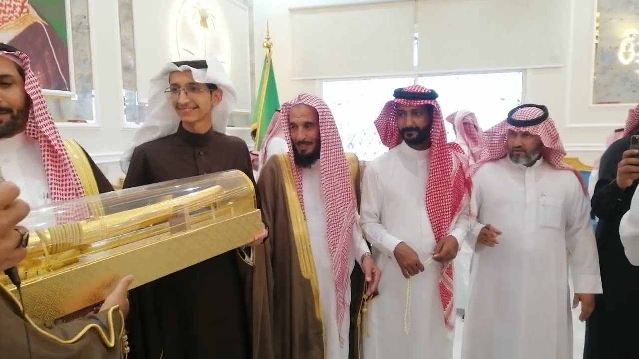 وفد من قبيلة غامد  بضيافة رجل الأعمال سعد عليان الرقاص الرشيدي  بديوانه