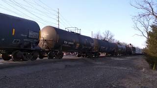4-23-18 CSX Q439-23 passes route 601 in skillman, NJ