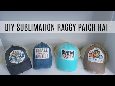 DIY Hat Tutorial / How To Make and Attach Hat Patches / Alternative to  Sublimating Directly On Hats 