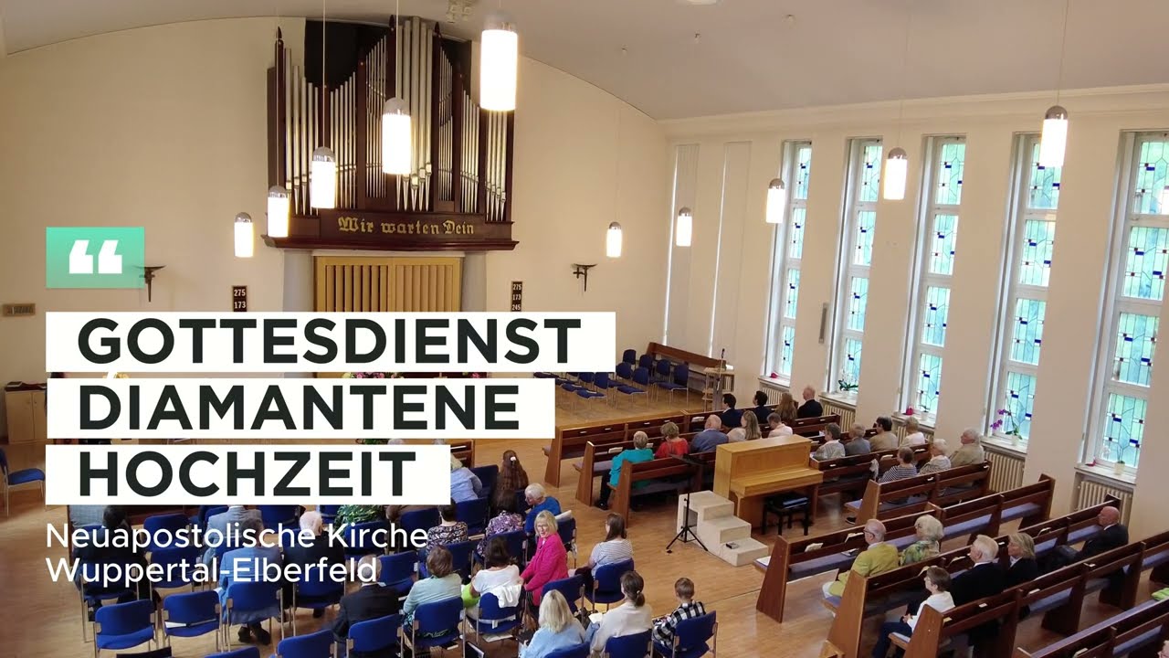 Gottesdienst zur Diamantenen Hochzeit am 03.08.2025 | NAK Wuppertal-Elberfeld