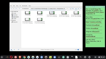 How to install Nemo File Manager on #FydeOS v.10.2 - #ChromiumOS_based_Distro - #September 20