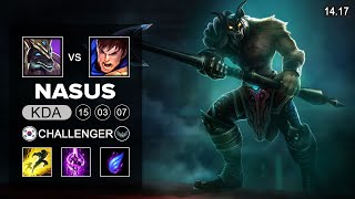 Nasus vs Garen Top - KR Challenger - Patch 14.16 Season 14