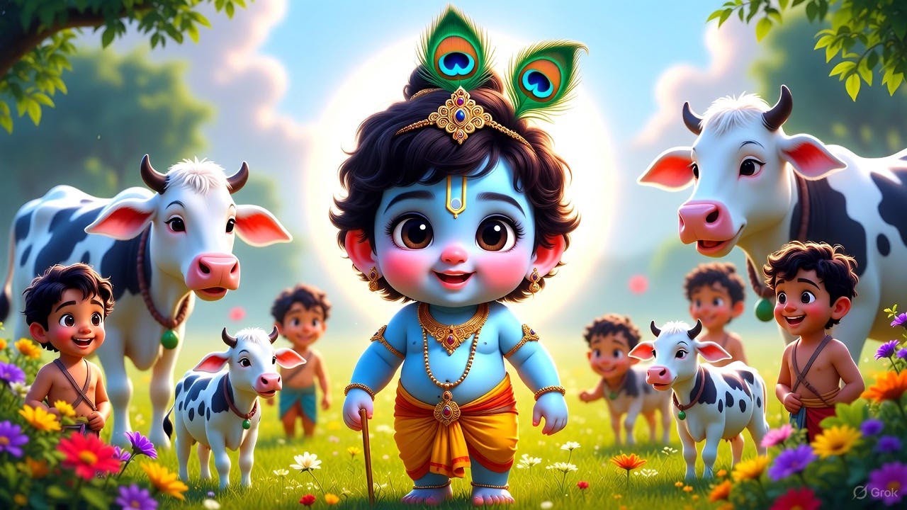 छोटे-छोटे गइया छोटे-छोटे ग्वाल | Chote Chote Gaiya | Madan Gopal Bhajan | Krishna Bhajan