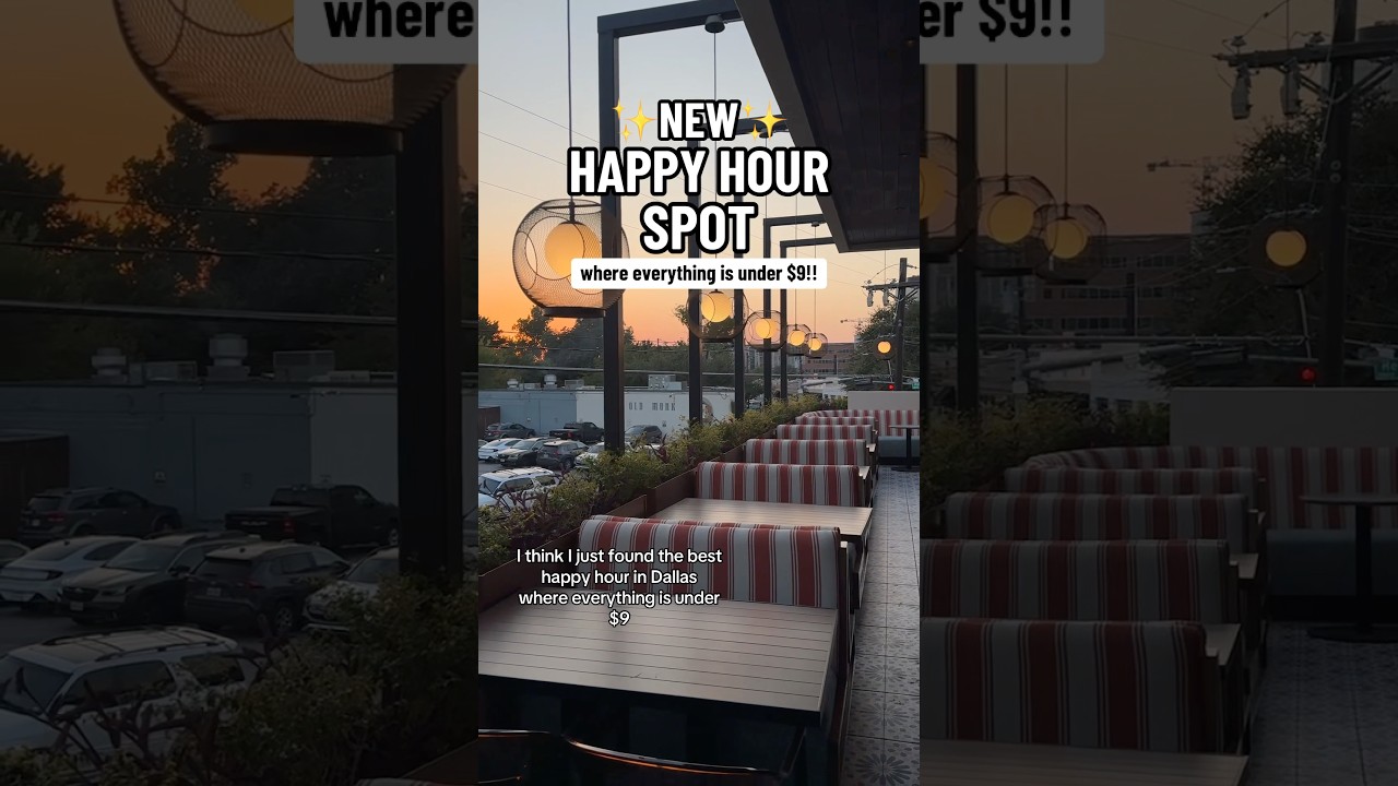 NEW HAPPY HOUR SPOT IN DALLAS! 🍸🌭⭐️💸