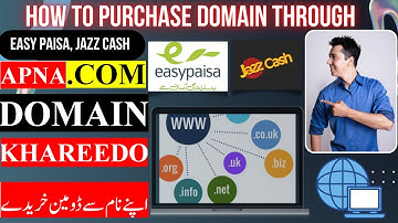 How To Buy Domain with Easypaisa & JazzCash | How To Buy Domain through Cash