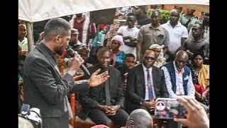 H.E PRESIDENT BOBI WINE SPEECH ABED BWANIKA AND MPUUGA WATCHING