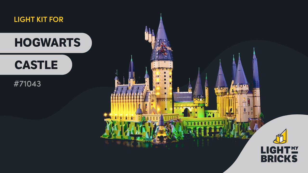 LIGHT MY BRICKS - Hogwarts 71043 Lighting Kit Demonstration -