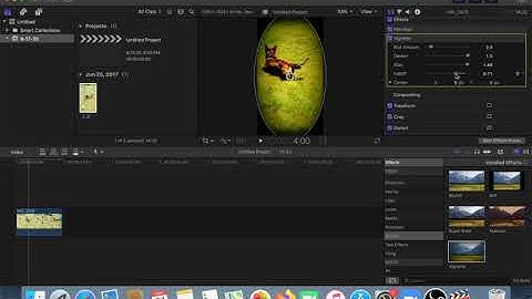 Vignette film effect in FCP