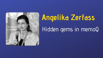 Angelika Zerfass - Hidden gems in memoQ
