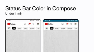 Changing status bar color in Android | Jetpack Compose | under 1 min screenshot 2