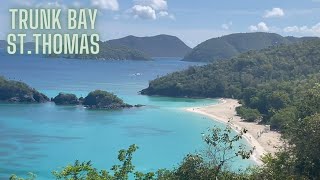 Disney Fantasy Cruise Day 5 - Is this the most beautiful beach Trunk Bay St. Johns.