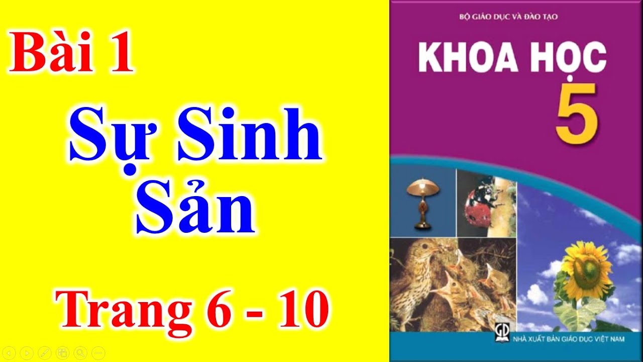 Sách khoa học lớp 5 | Khoa học Lớp 5 Bài 1 – Sự sinh sản