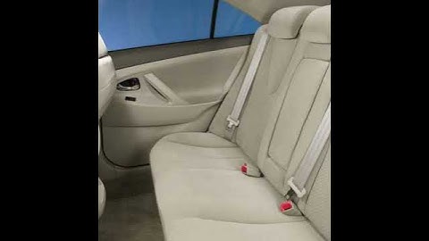 2007 - 2009 Camry How-To: 60/40 Split Rear Seat | Toyota