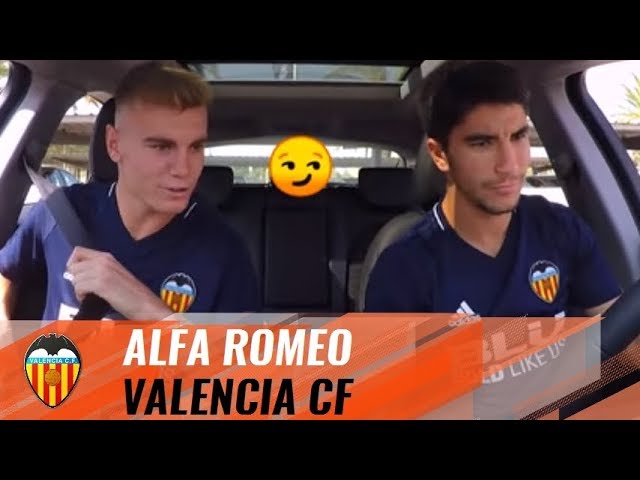 LOS MOMENTOS MÁS DIVERTIDOS EN LA DEL ALFA ROMEO DE JUGADORES DEL VALENCIA CF -