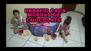 DESAFIO CAÇA MOEDAS DE CHOCOLATE NA PISCINA DE BOLINHAS