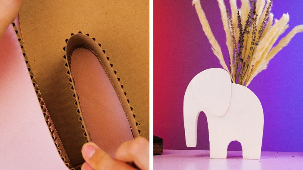 Easy Cardboard crafts for your Home and Office