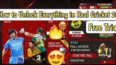 Official game advanced HOW TO HACK REAL CRICKET 20 !!;; Link in discription real 20 game hack kaise