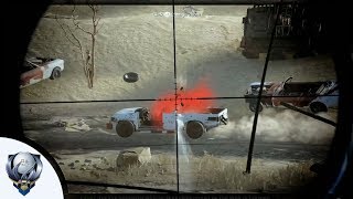 Best Sniper Shot Ever in Modern Warfare - Double Headshot on Moving Vehicle at 400m (Fun Clip) screenshot 4