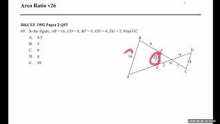 HKCEE 1992 Paper 2 Q53 Length ratio