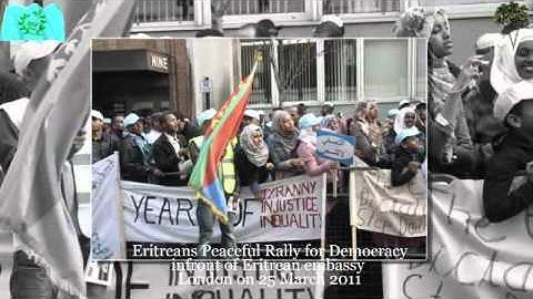 TV Arkokabay, Eritreans Peaceful Rally for Democracy, London on 25 March