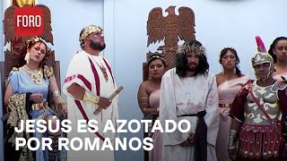Viacrucis de Iztapalapa 2023: Jesús es latigado por los soldados - Las Noticias