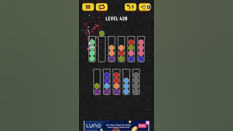 Ball sort puzzle level 428