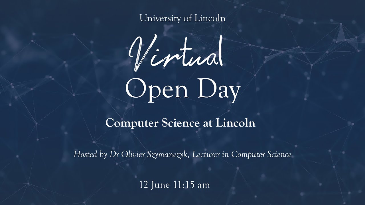 Computer Science Virtual Open Day 12th June 21 Youtube
