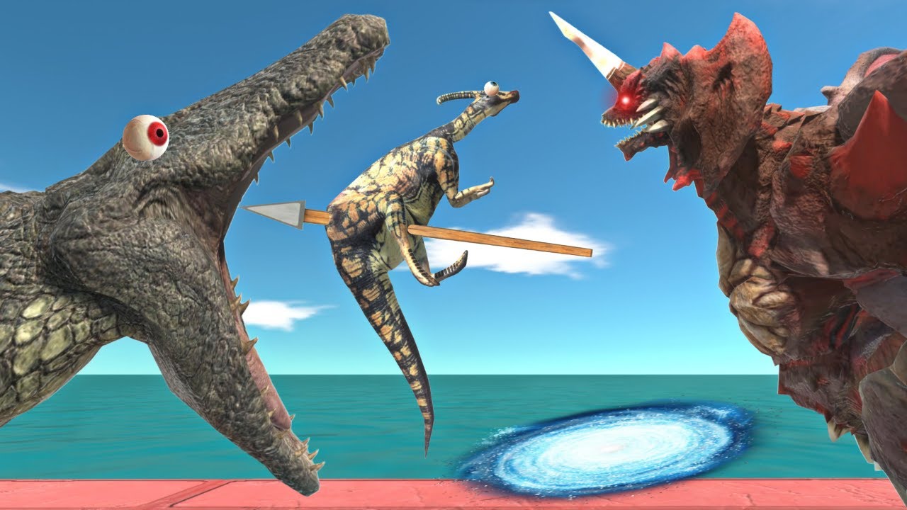 Can You Avoid the Deinosuchus Head and Giant Ballista to Reach the Evolution Portal? - ARBS