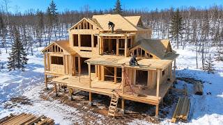 Hand-Built Log Home: A Couple's Dream Cabin Construction in the Freezing Alaskan Winter