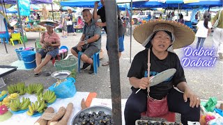 Pasar Tani Dayak Iban\SIBU \Sarawak\ Local Dayak Tribes Market\ Rare Street Food You must See