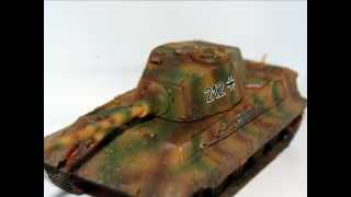 Tiger 2 1/72 - First time airbrushing