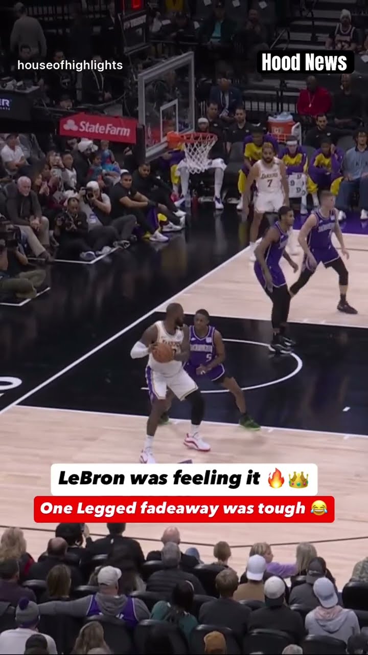 He was feeling it ? #hoodnews #lebronjames #kingjames #sacramentokings #basketball #omg #how #wow