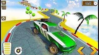 Super hero Car Vs Monster Trucks Highway Racing - Monster Crazy Tracks Game - Android GamePlay screenshot 1