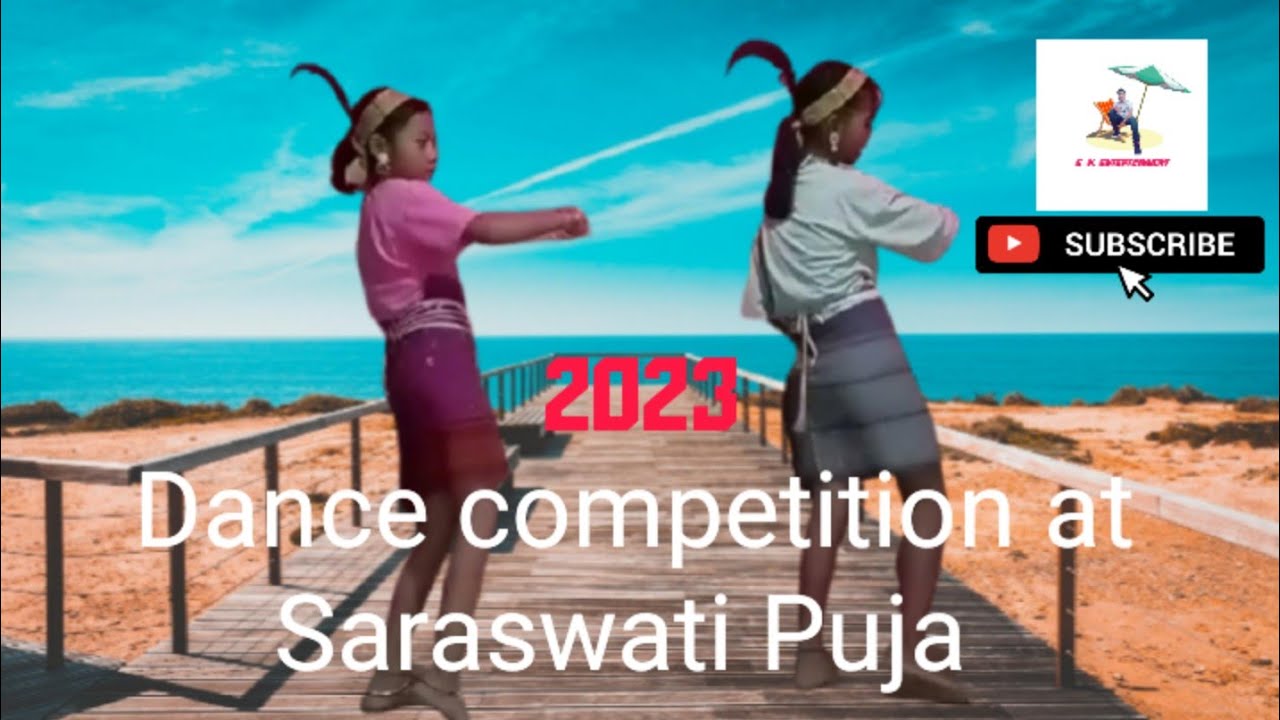 GARO SONG DANCE ON THE FLOOR// SARASWATI PUJA DANCE COMPETITION 2023