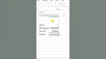 Convert Gram into Ounce Microsoft Excel #msexcel #ounce #excel #shorts