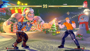 Guile Vs Cody (Hardest AI) Street Fighter V:CE