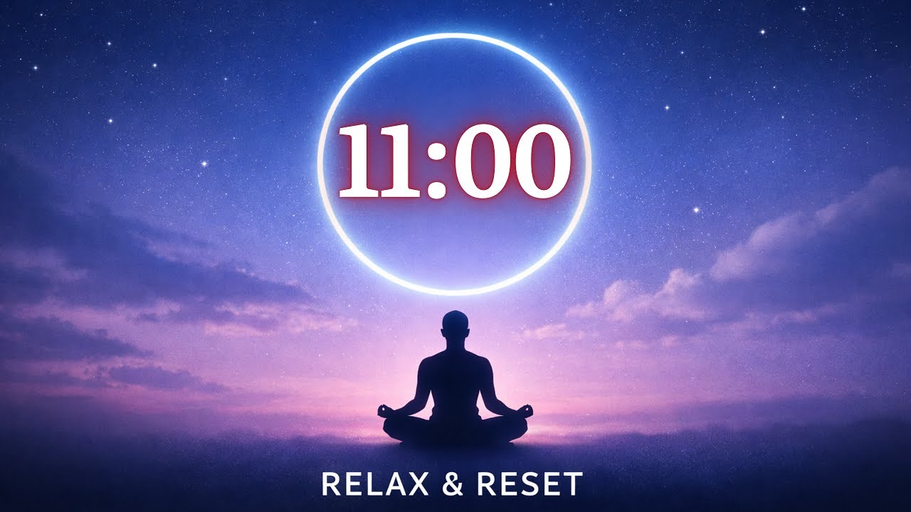 11 Minutes Relaxing Music Timer ⏳ | Focus, Study, Meditation & Deep Work