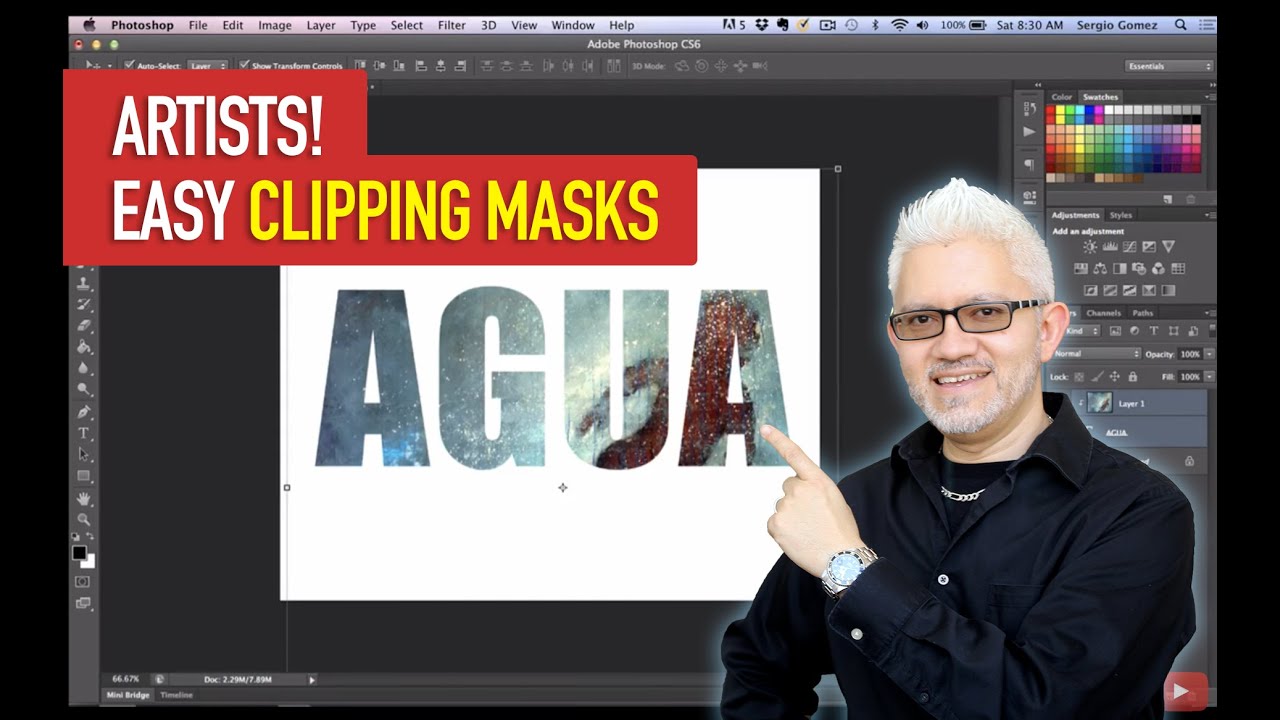New Creating Clipping Masks in Photoshop CS, CC and Elements