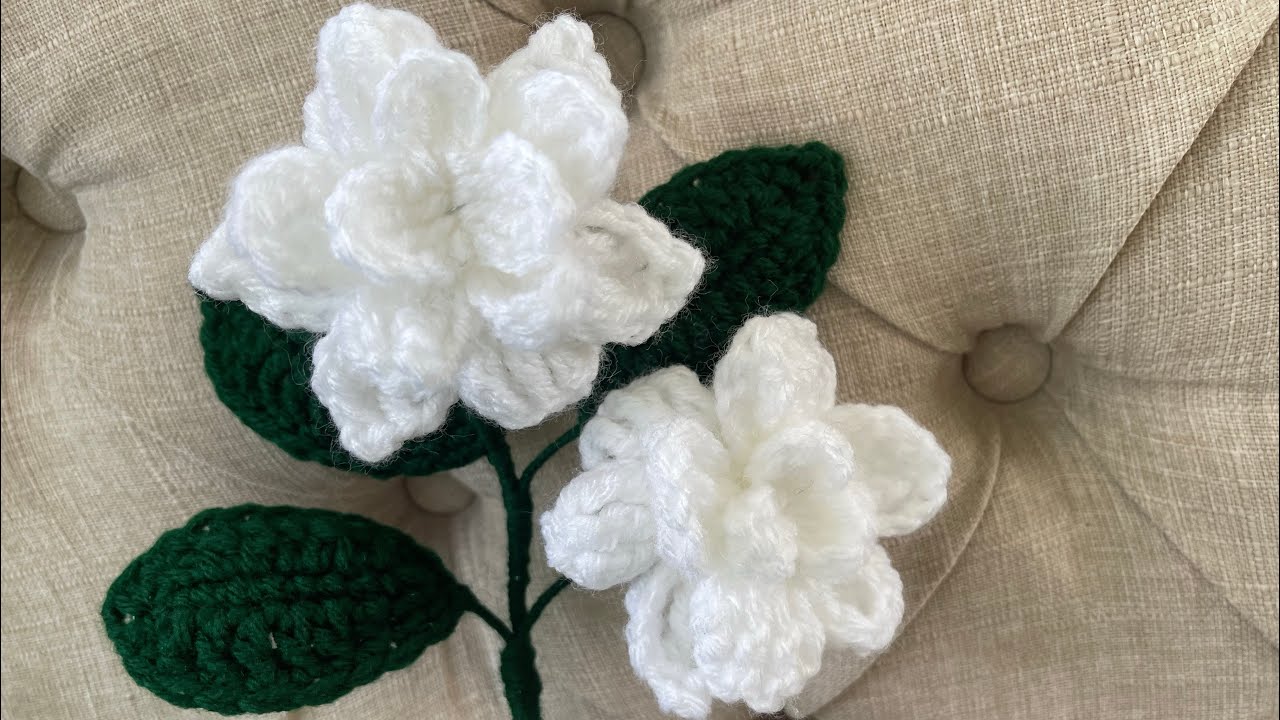 Flor Gardenia paso a paso 🥰🧶