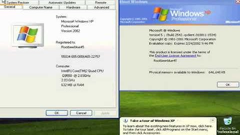 YouTube        - Windows XP Pro Pre RTM (build 2542)
