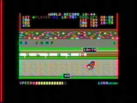 C64 Track & Field - Long Jump