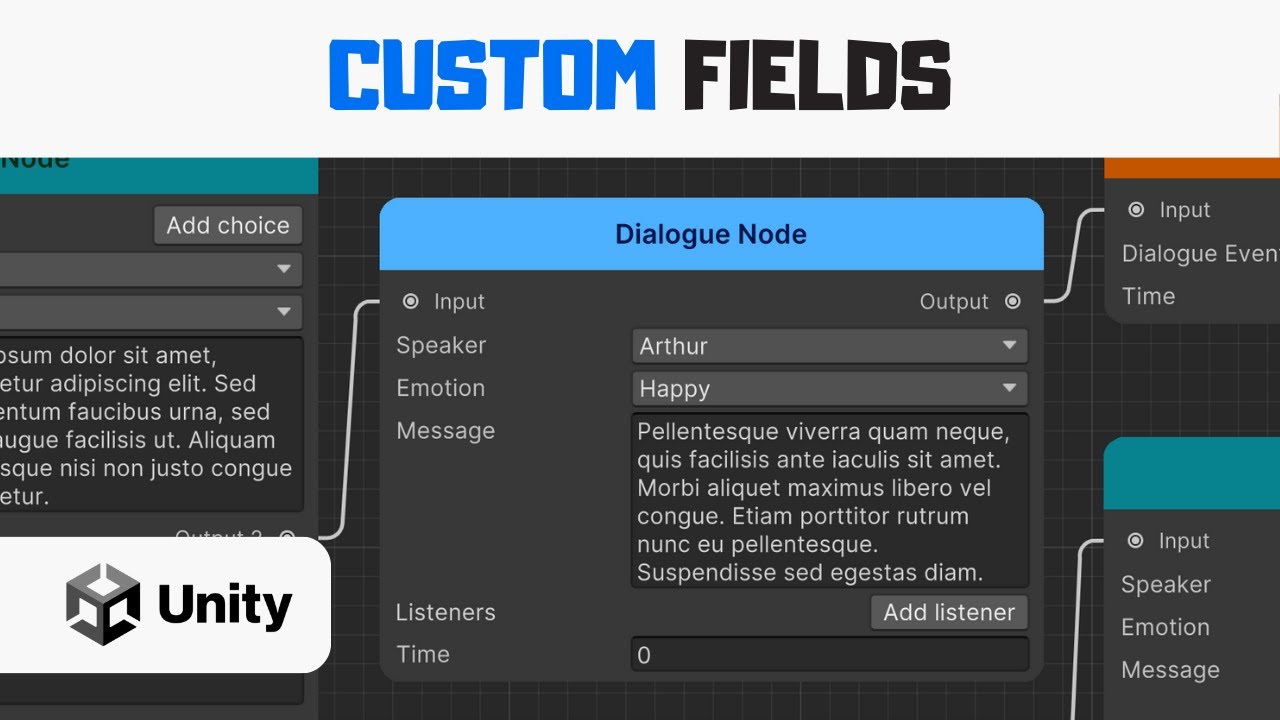 Unity Dialogue System 2.0: Custom Fields