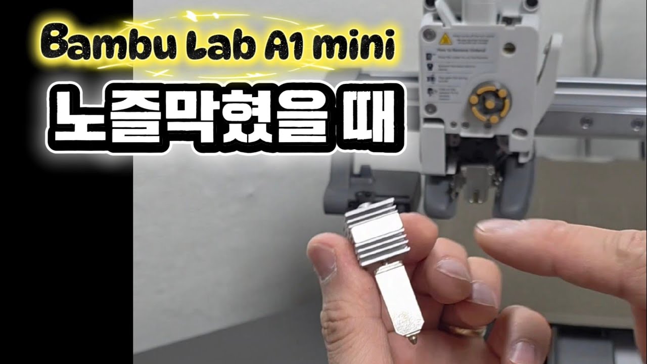 What to do when the Bamboo Lab A1 mini nozzle is clogged! - YouTube
