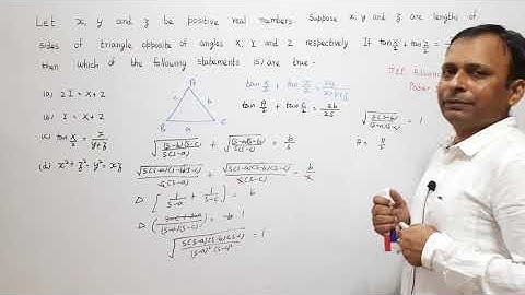 10  JEE Advanced 2020 Paper I Solutions of Triangle (Hindi)