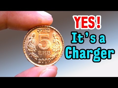 Charge Your Phone Using COIN - Amazing Life Hack - Science Experiment