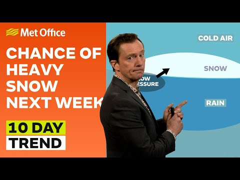 10 Day Trend 10/01/2024 – Could we see snow next week - Met Office Weather Forecast