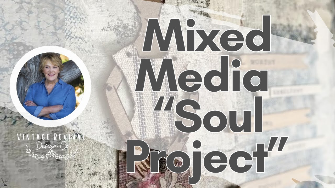 Creating Mixed Media Art With a Paper Doll Stencil, "The Botanist