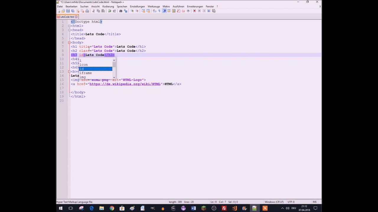 Let's Code HTML Part 3 - YouTube